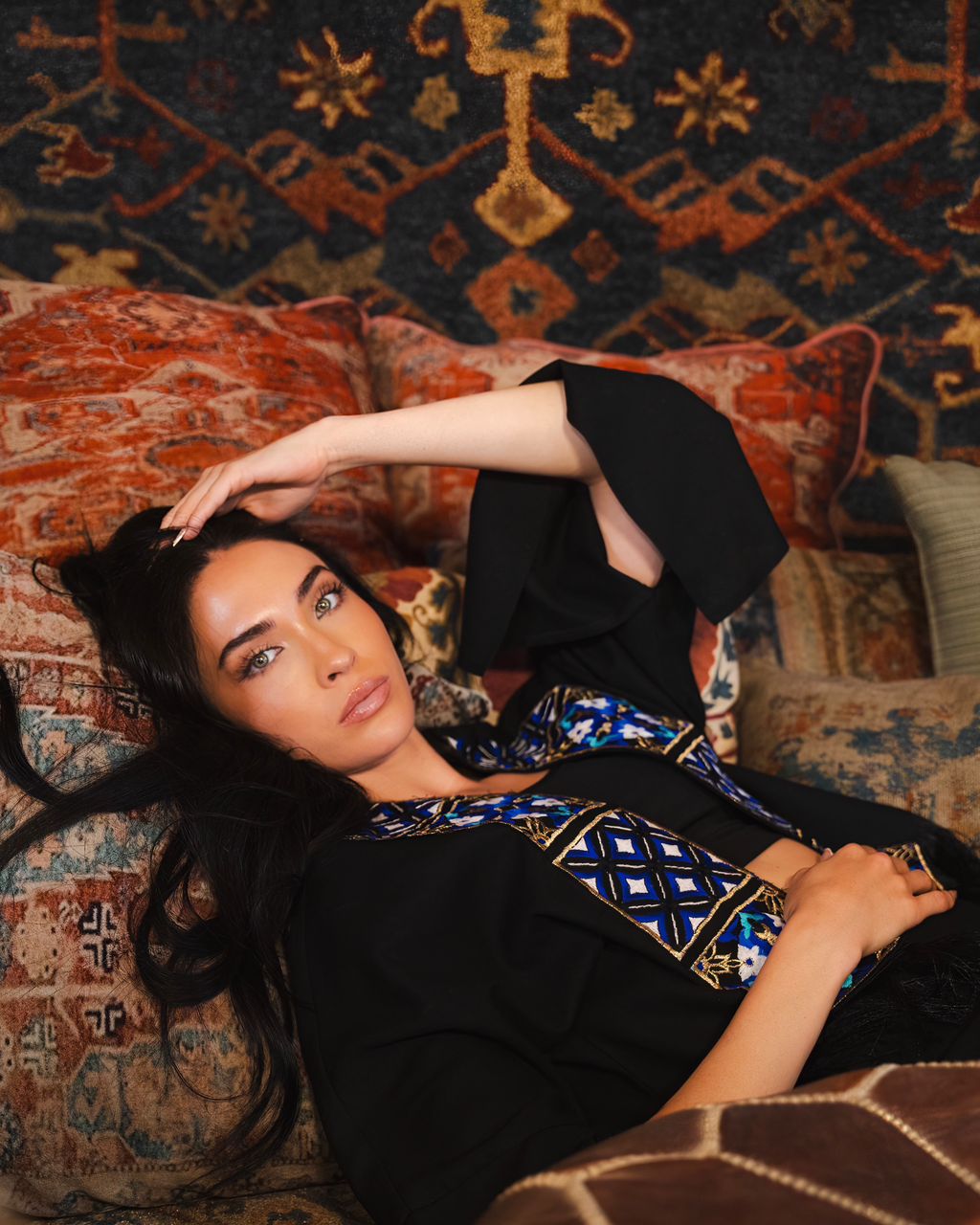 Lajevard cropped coat