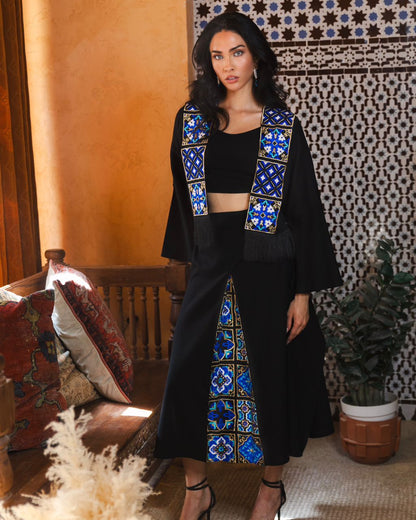 Lajevard cropped coat